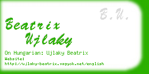 beatrix ujlaky business card